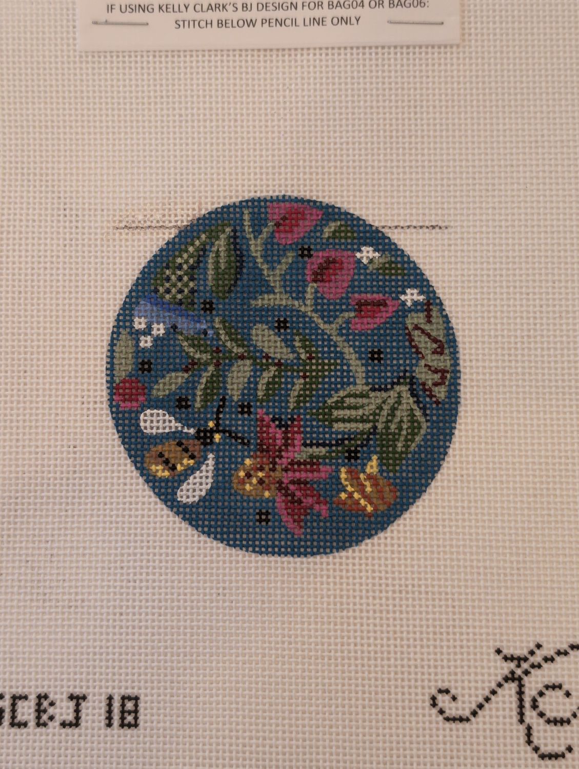 Kelly Clark - Folk Art Flower Round