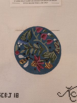 Kelly Clark - Folk Art Flower Round