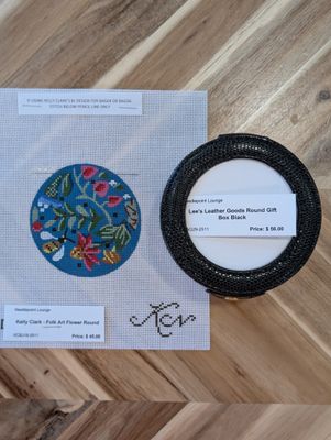Kelly Clark - Folk Art Flower Round Self Finishing Kit