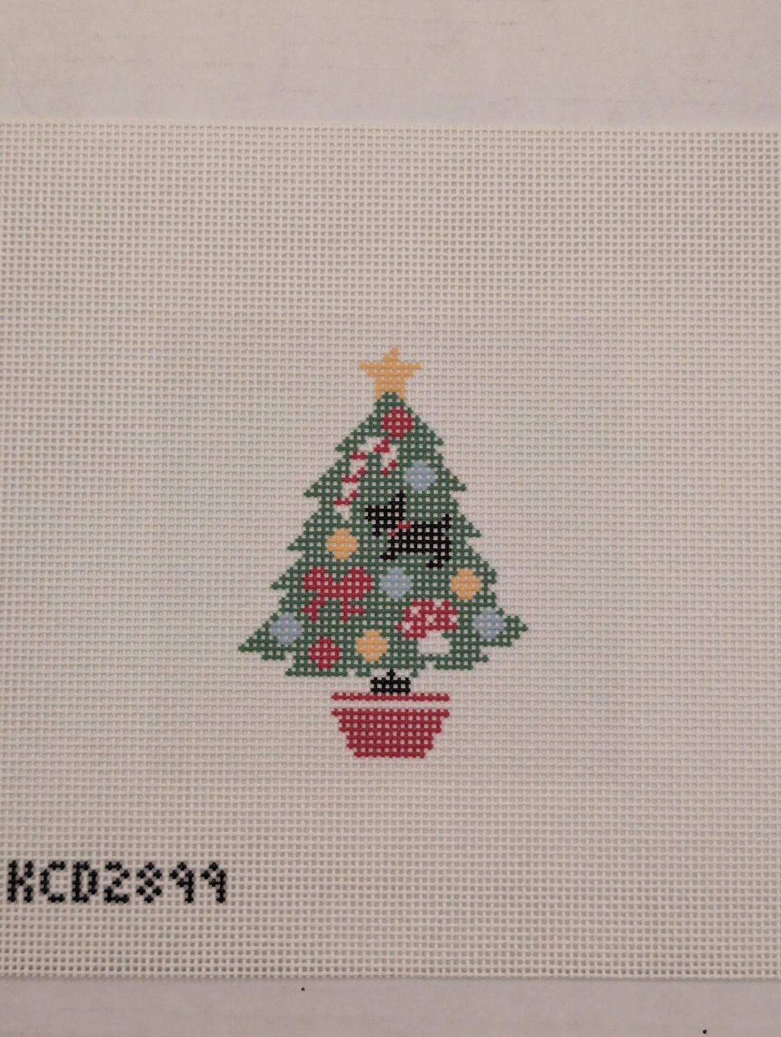 Christmas Tree Printed Canvas