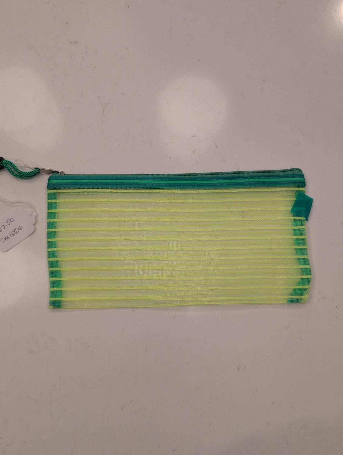 Small Mesh Striped Bag Green