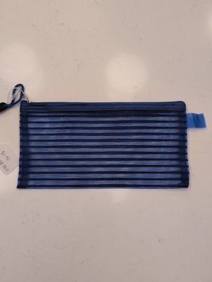Small Mesh Striped Bag Blue