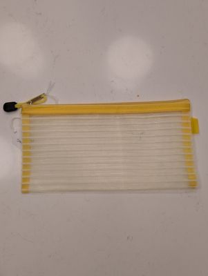 Small Mesh Striped Bag Light Yellow