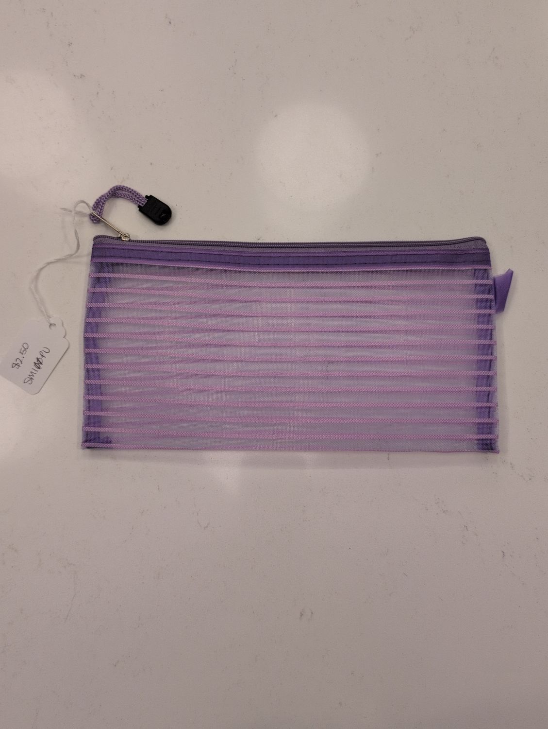 Small Mesh Striped Bag Purple