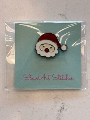 Santa Face Needle Minder from StewArt Stitches