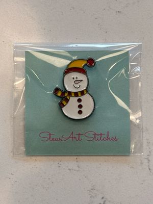 Hat Snowman Needle Minder from StewArt Stitches