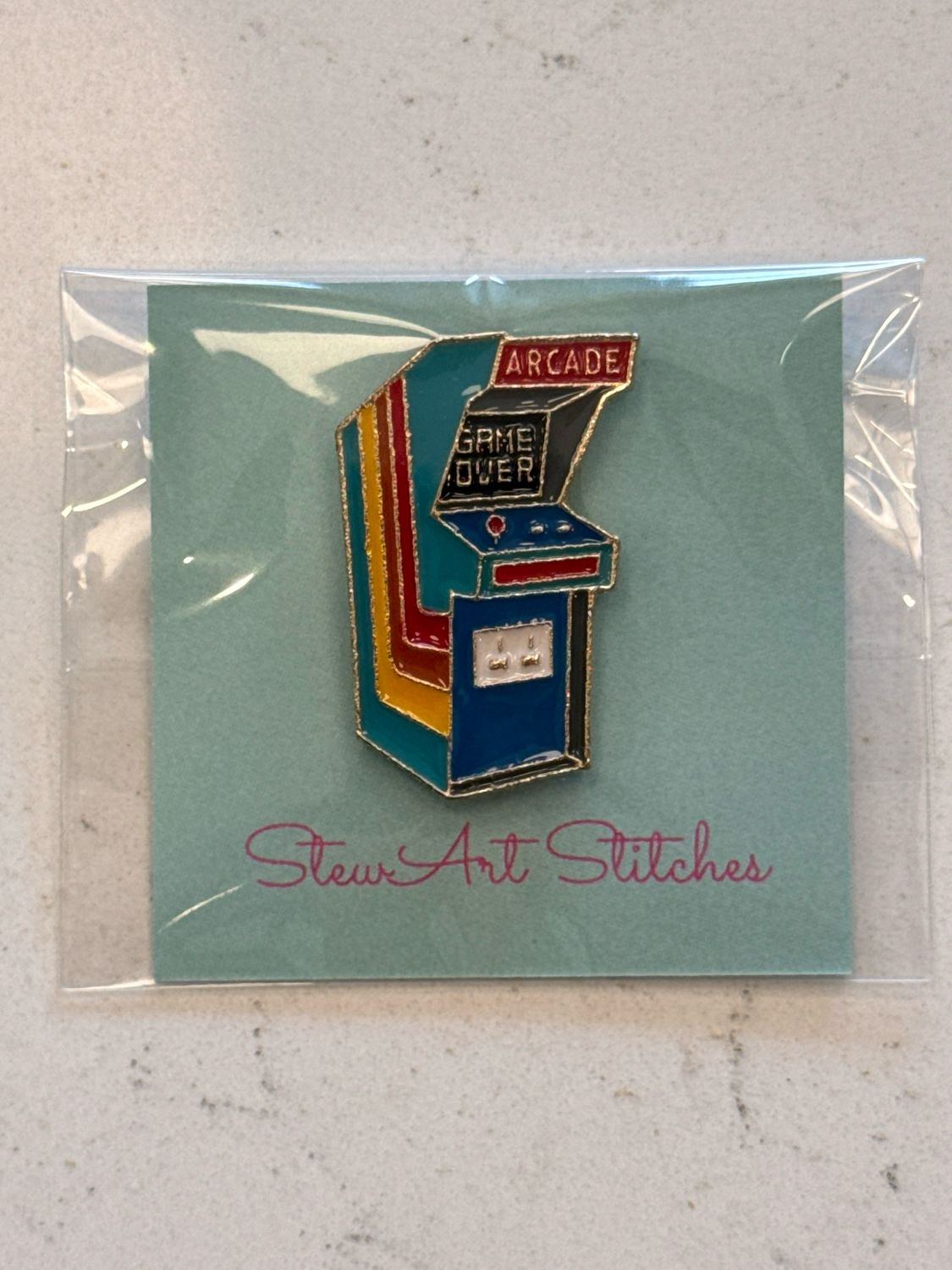Arcade Game Needle Minder from StewArt Stitches