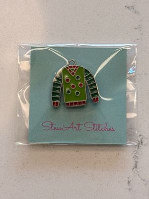 Sweater - Green Needle Minder from StewArt Stitches