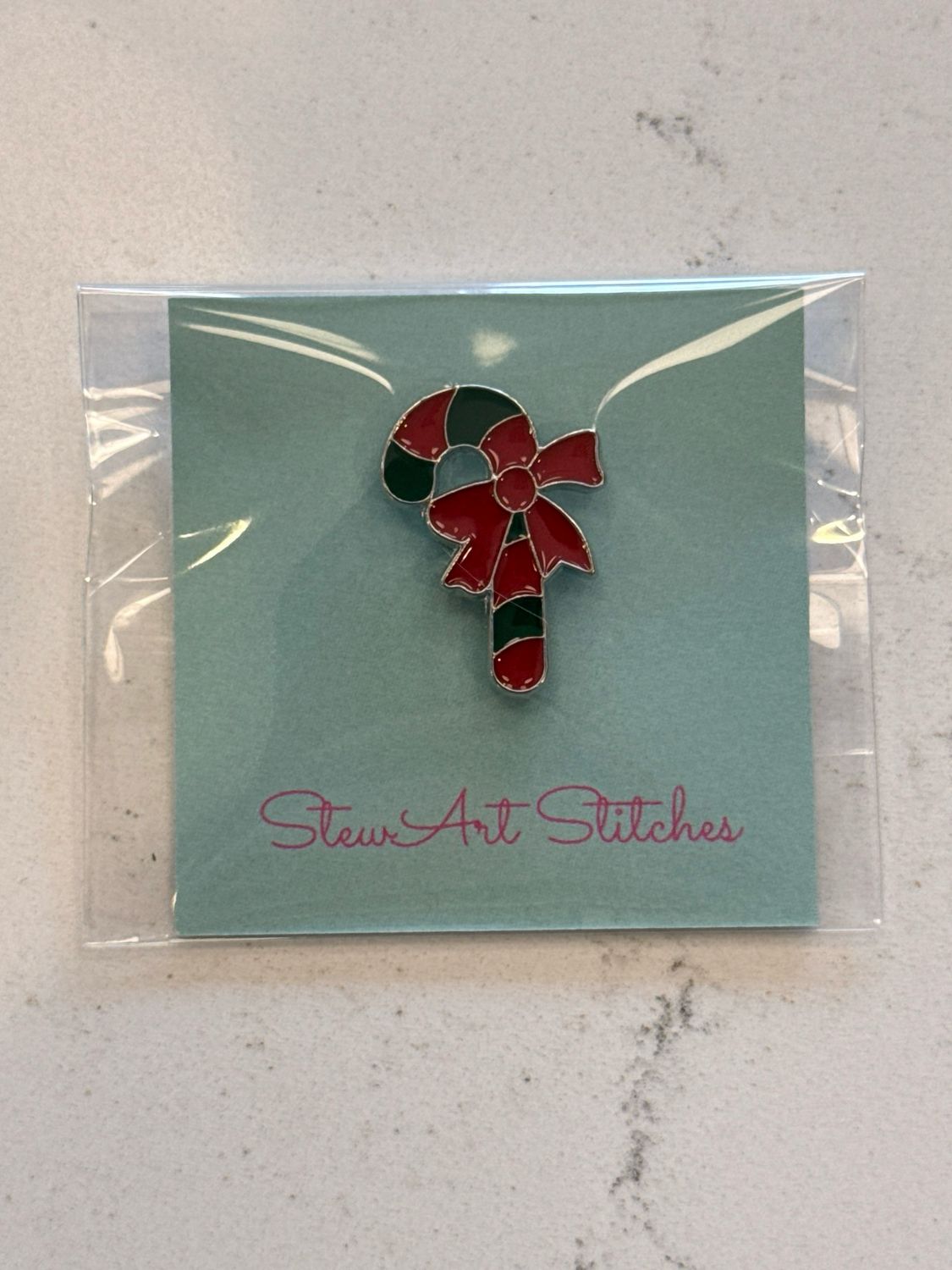 Candy Cane Needle Minder from StewArt Stitches