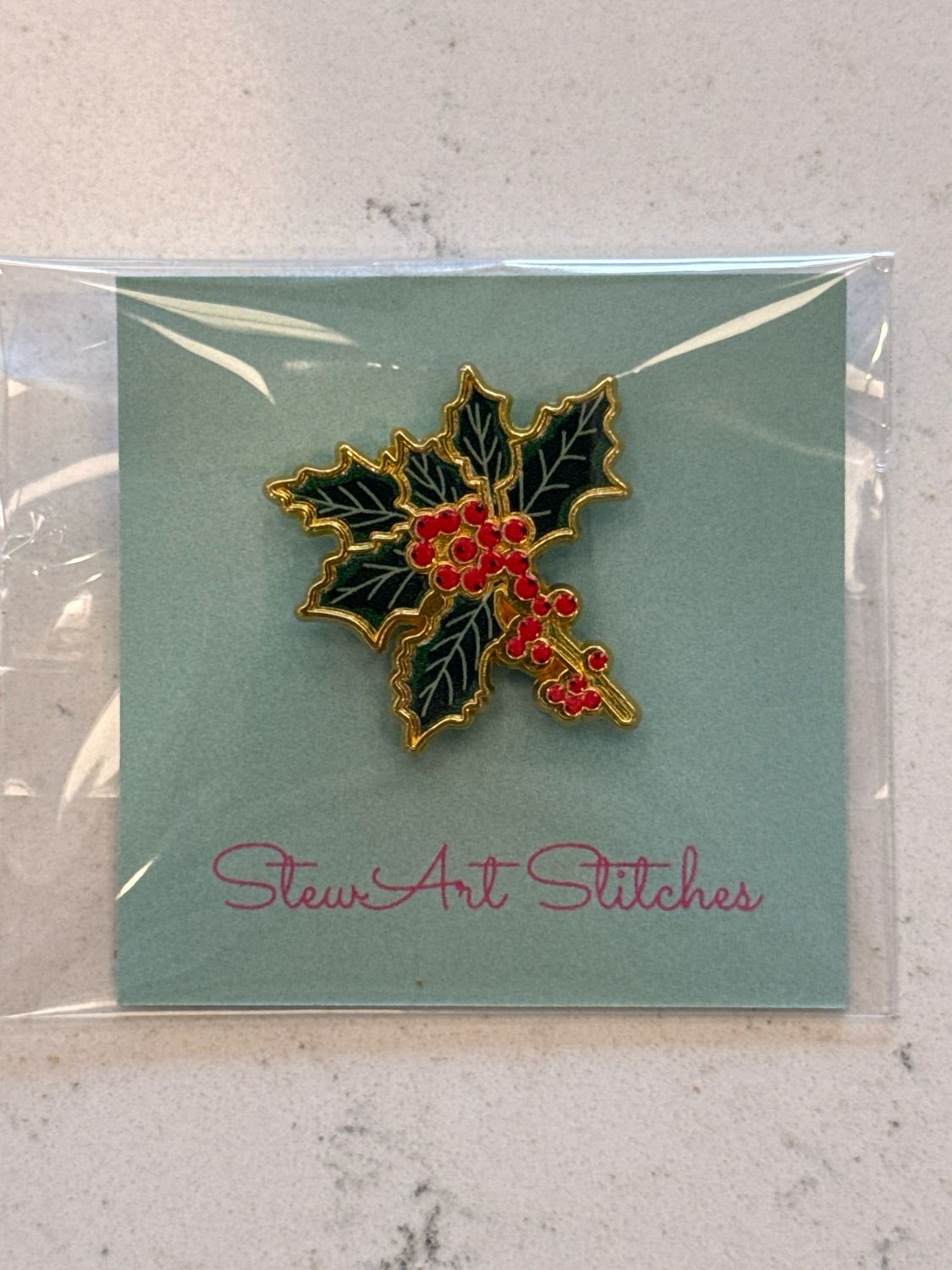 Holly Needle Minder from StewArt Stitches