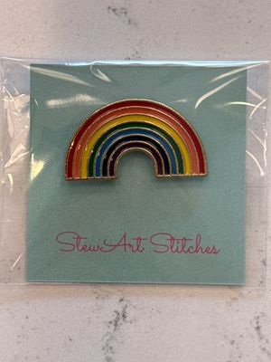 Rainbow Needle Minder from StewArt Stitches