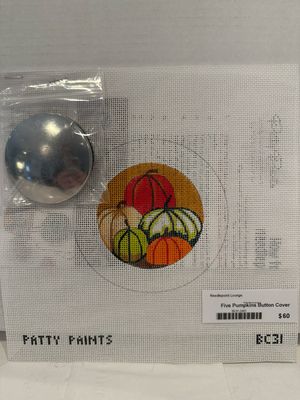 Five Pumpkins Button Cover (BC31)