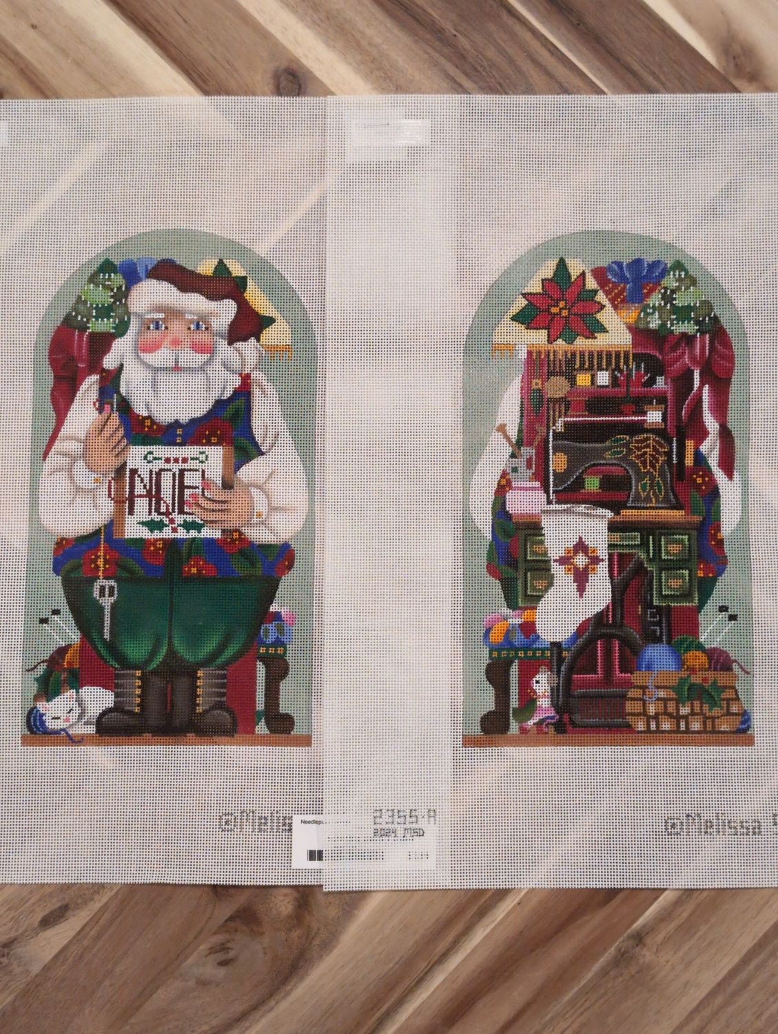 Stitching Santa 2 sided (2355B)