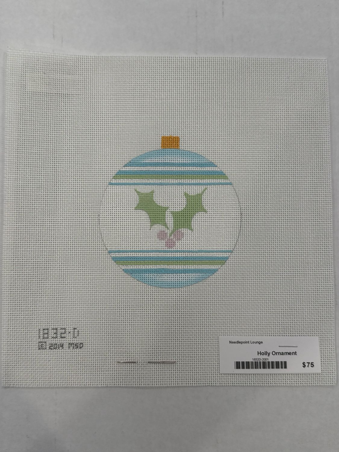 Holly Ornament 1832-D (Melissa Shirley)