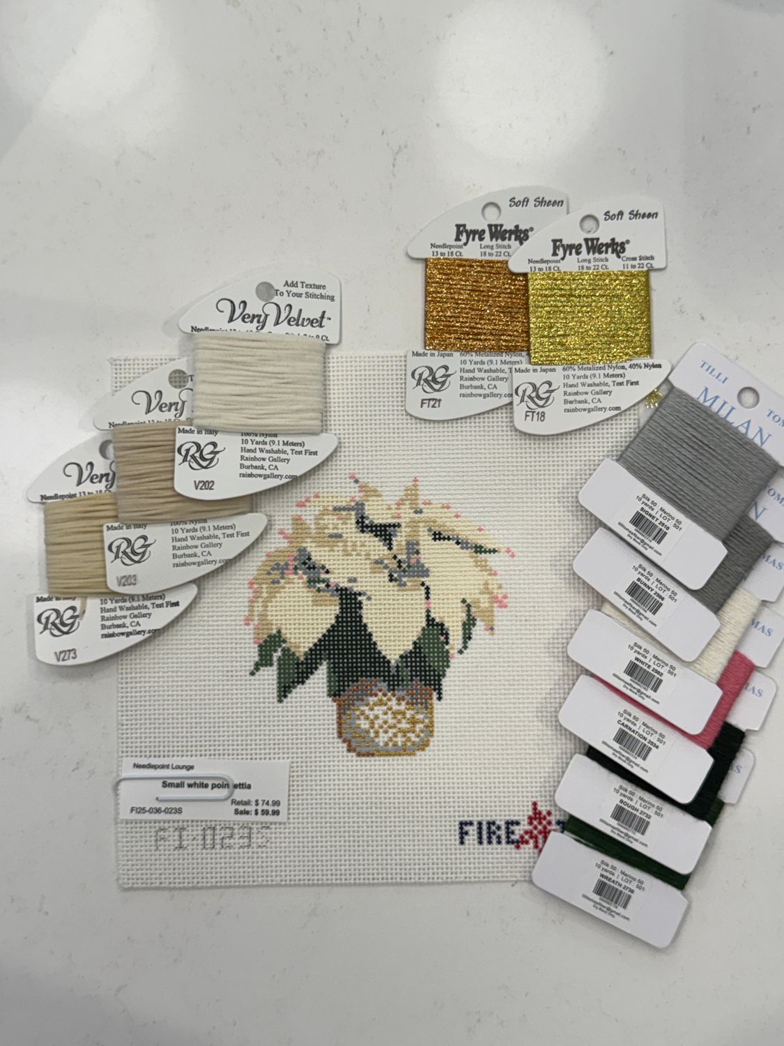 Small White Poinsettia Kit