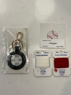 Baseball Key Fob Self Finishing Kit