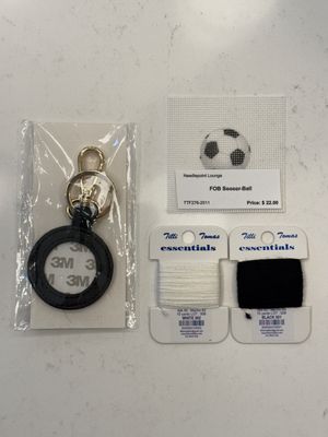 Soccer Ball Key Fob Self Finishing Kit