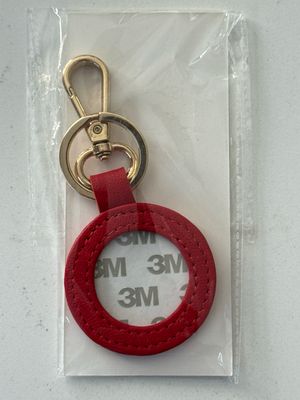 Leather Key Fob - Red