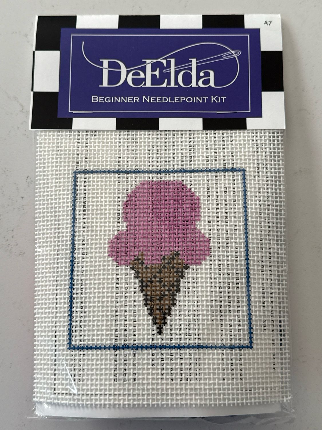 Ice Cream Beginner Needlepoint Kit