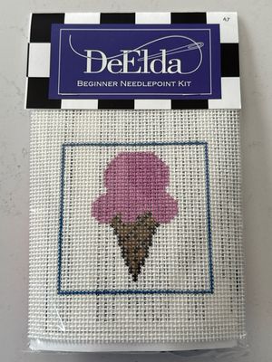 Ice Cream Beginner Needlepoint Kit