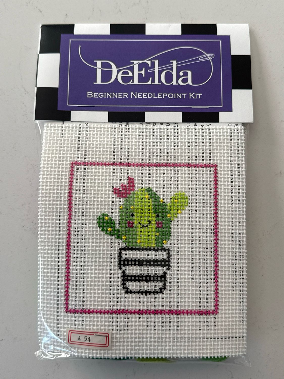 Succulent Beginner Needlepoint Kit