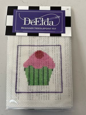 Cupcake Beginner Needlepoint Kit