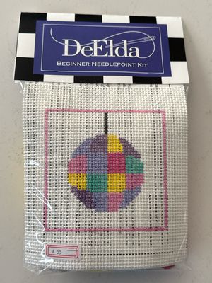 Disco Ball Beginner Needlepoint Kit