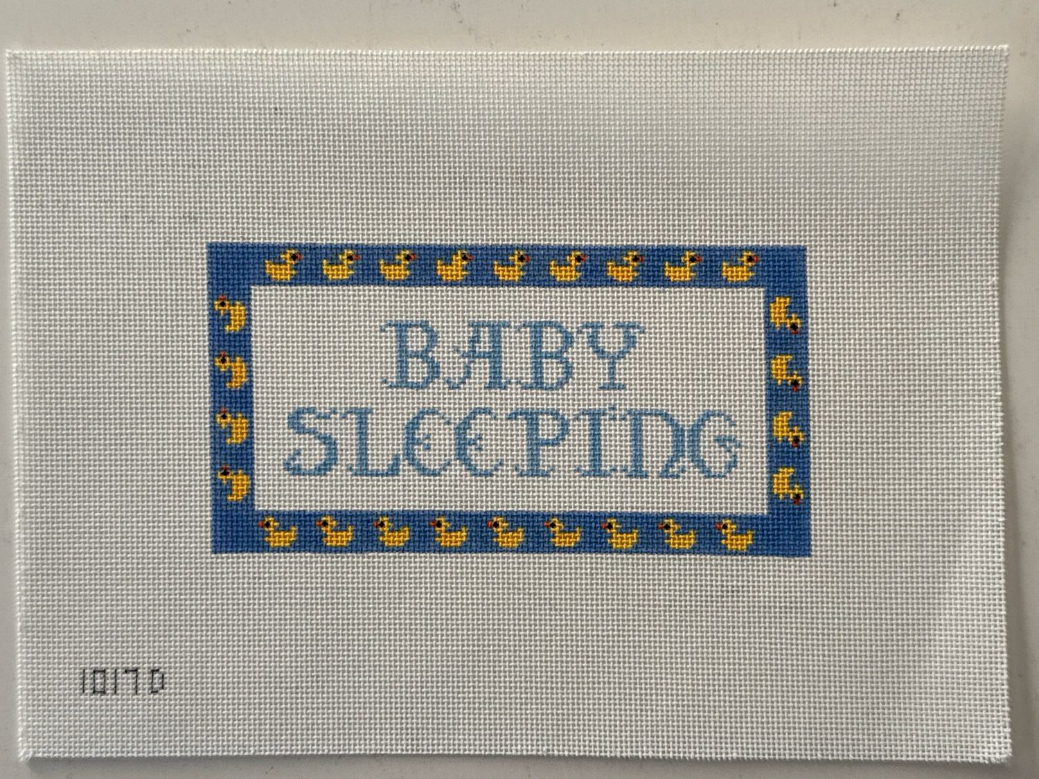 Baby Sleeping with Duck Border