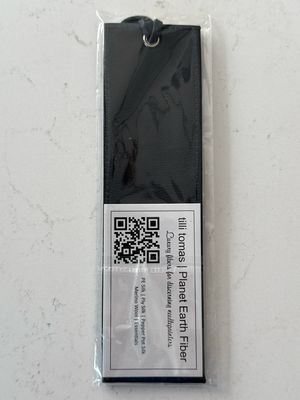 Leather Bookmark - Navy