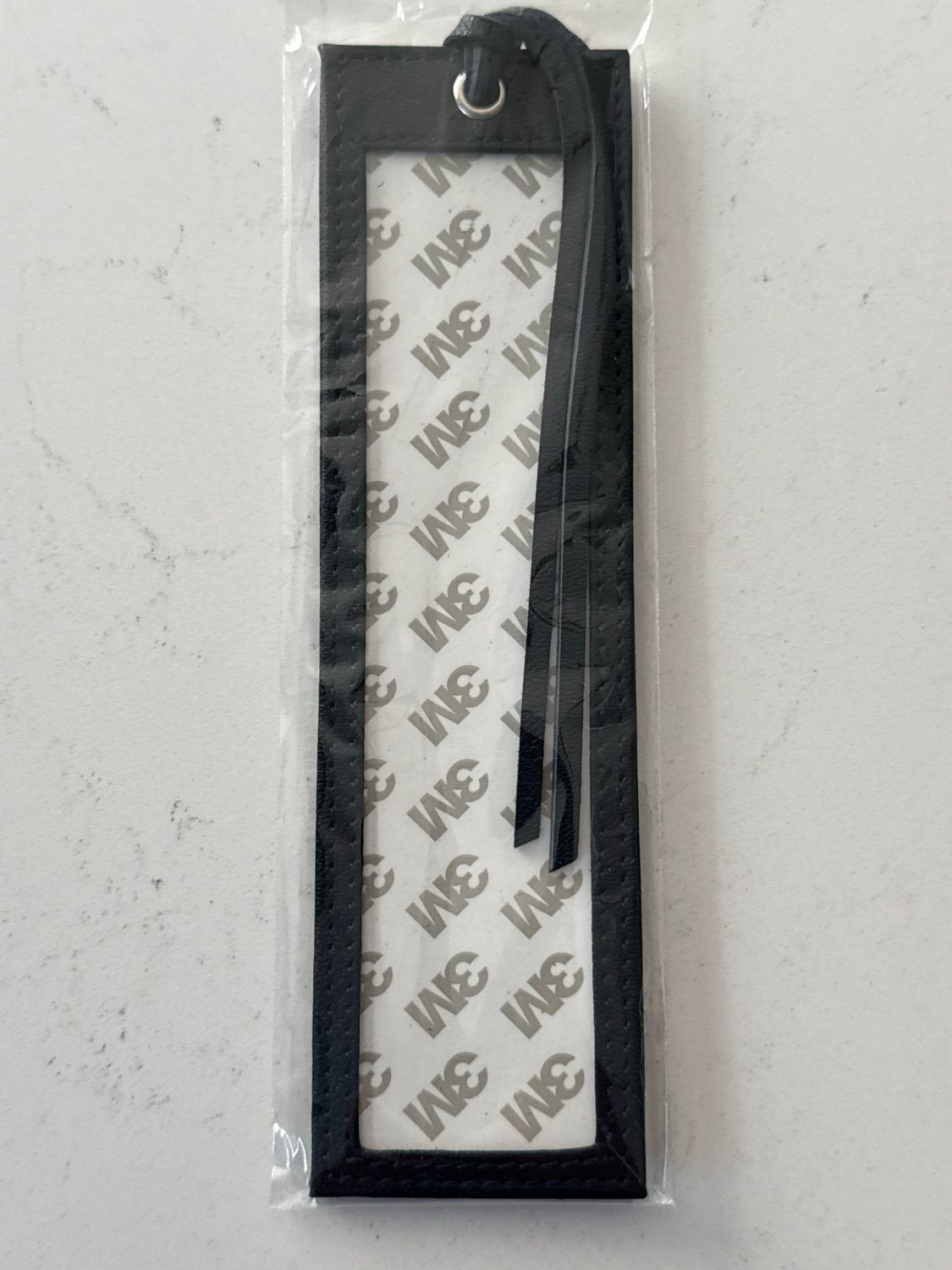 Leather Bookmark - Navy