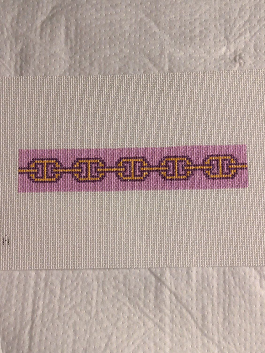 Links Fob - Orange / Purple