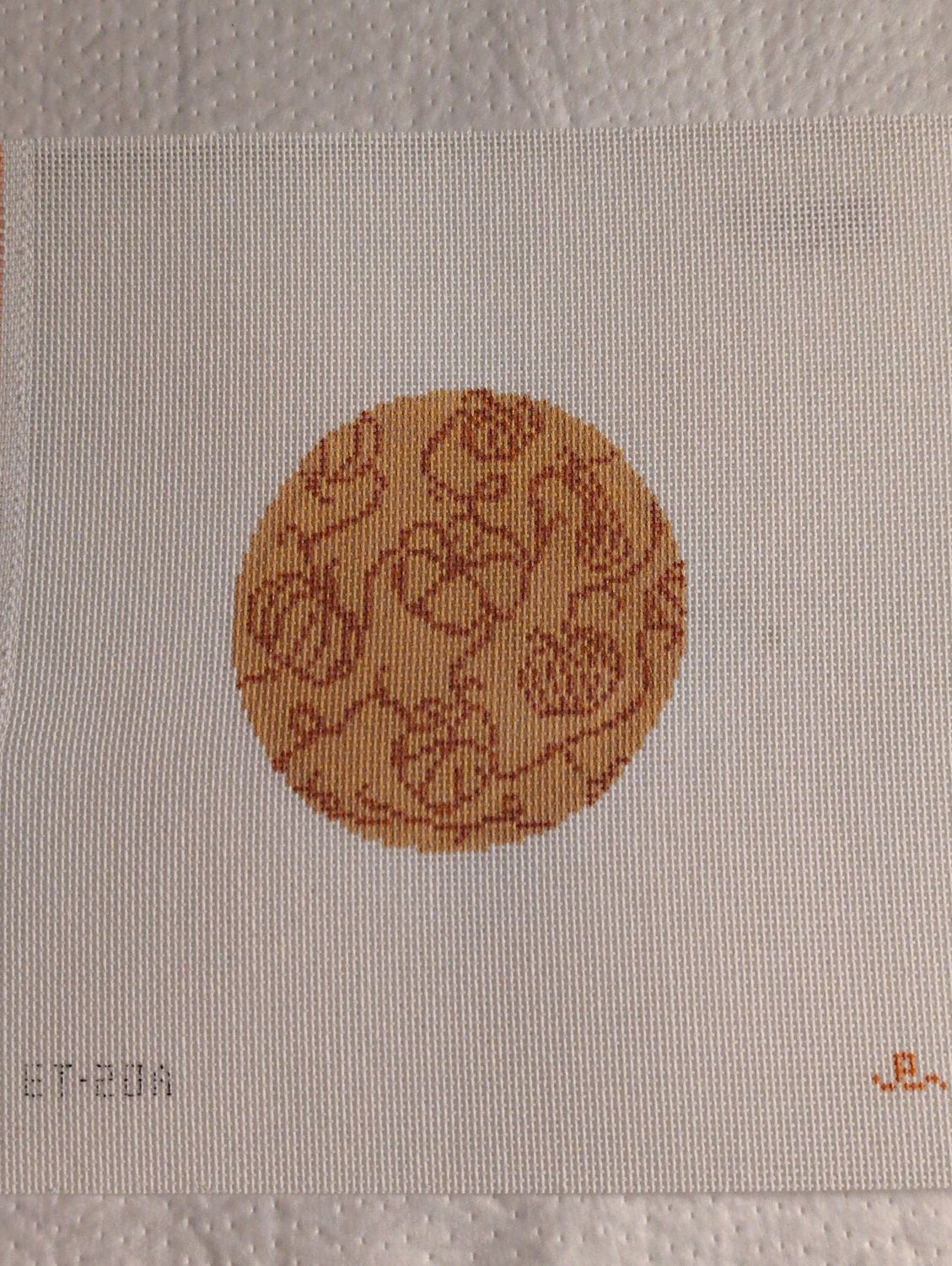 Pumpkins on Vine - Orange