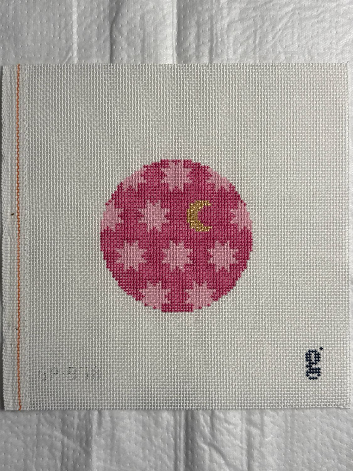 Moon &amp; Stars Round Pink