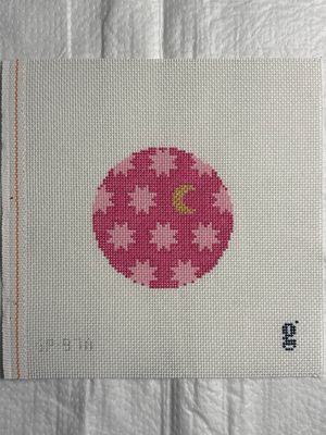 Moon &amp; Stars Round Pink