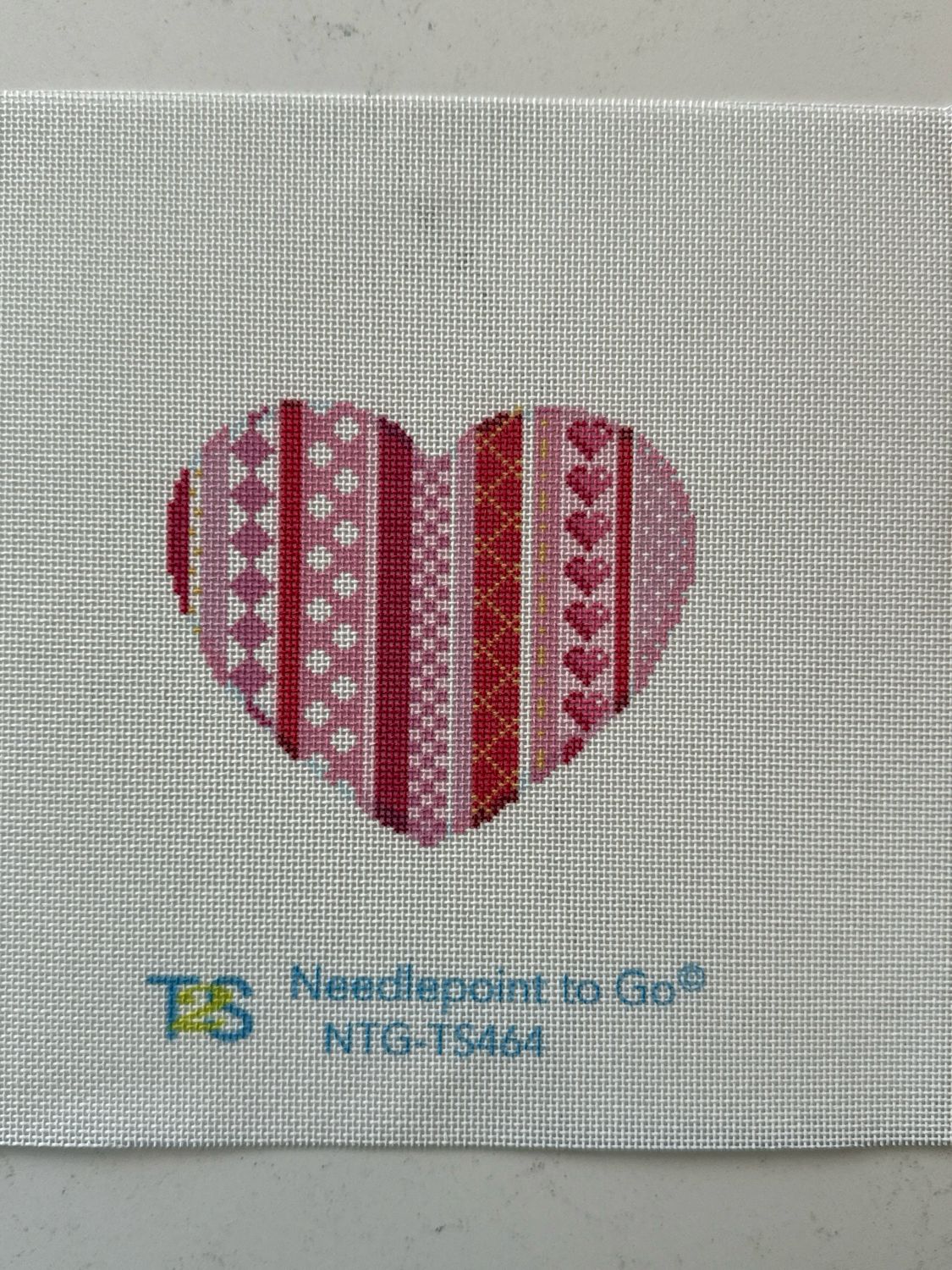 Vertical Patterns Large Heart