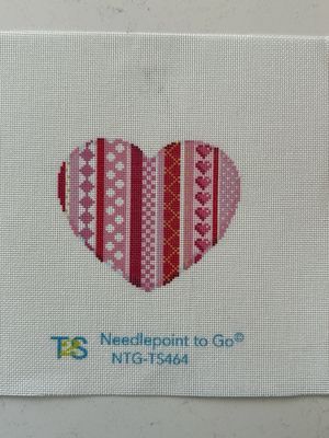 Vertical Patterns Large Heart