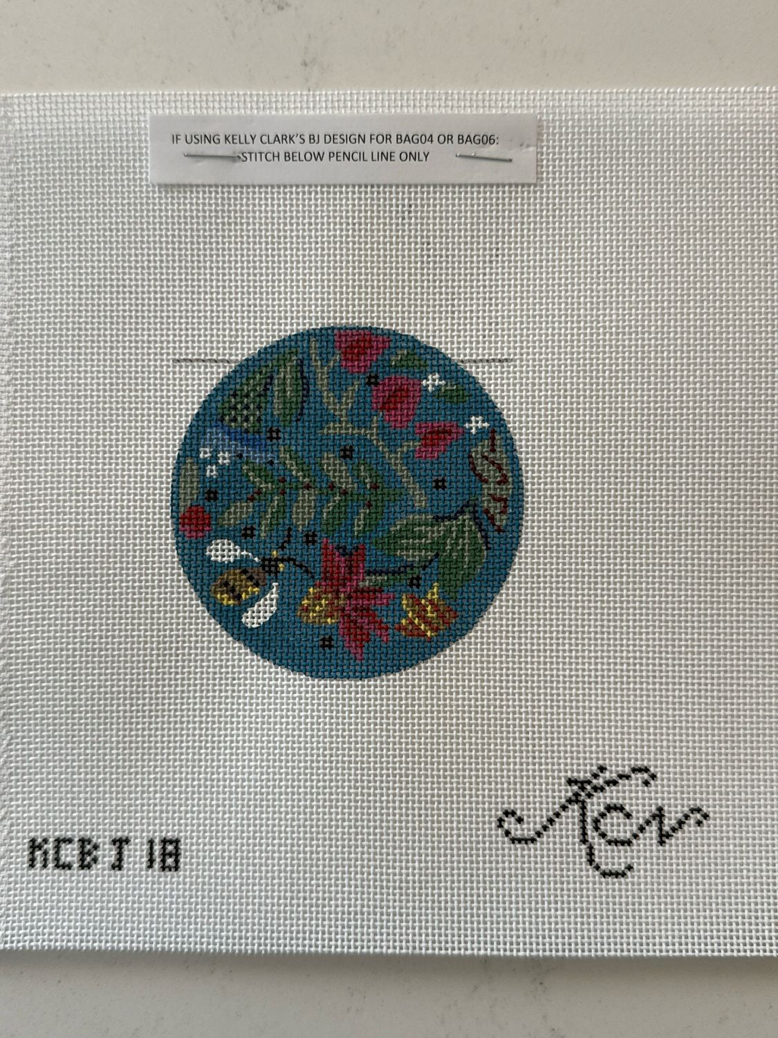 Folk Art Flowers Round