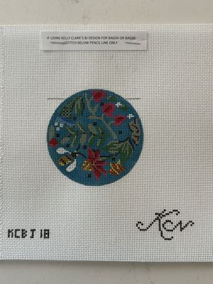 Folk Art Flowers Round