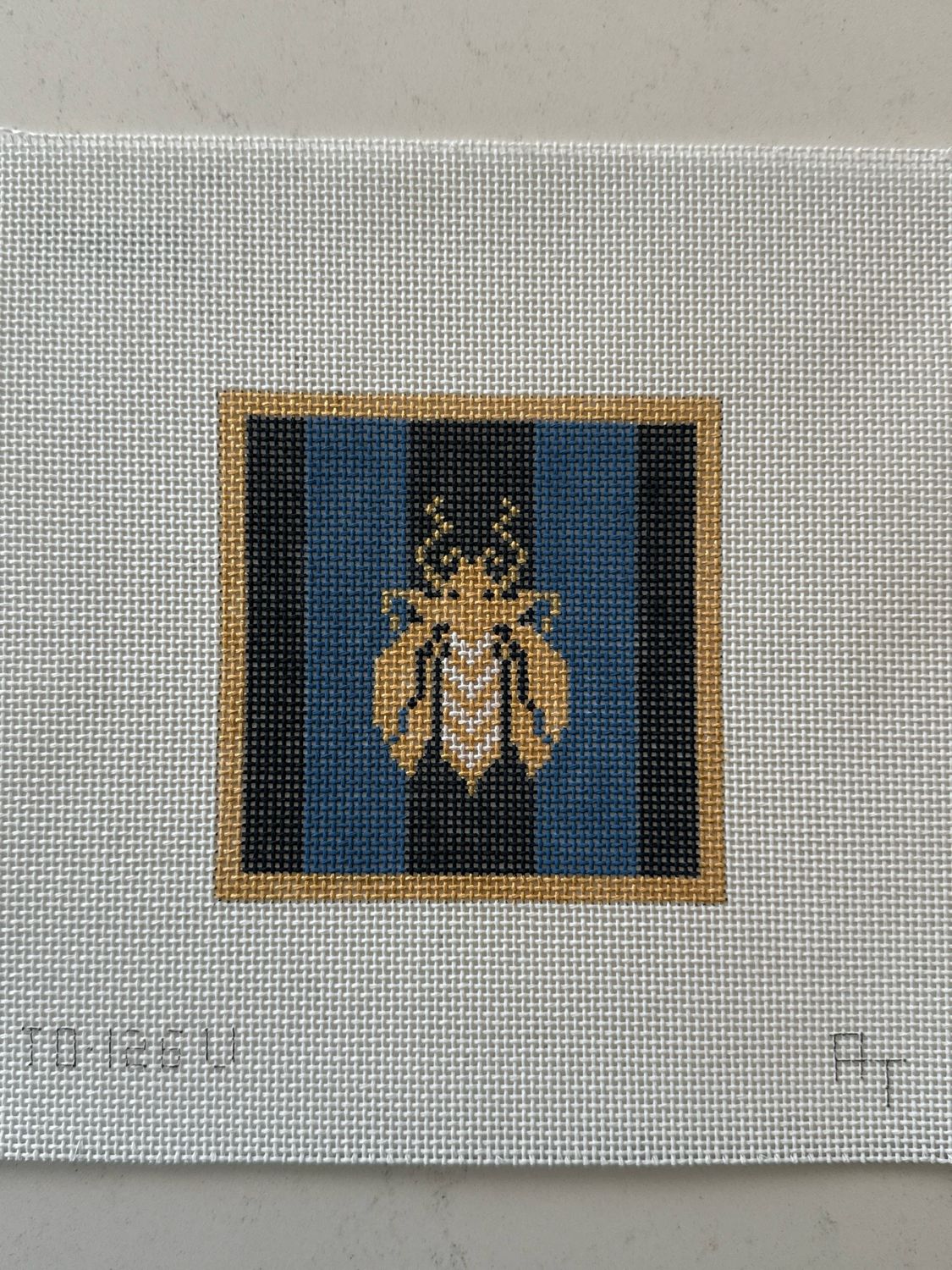 Bees Coaster Blue