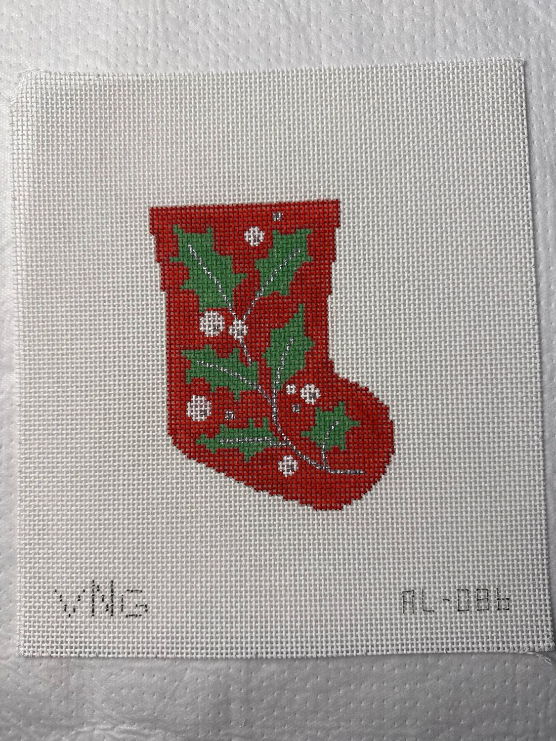 Holly Leaf Mini Stocking
