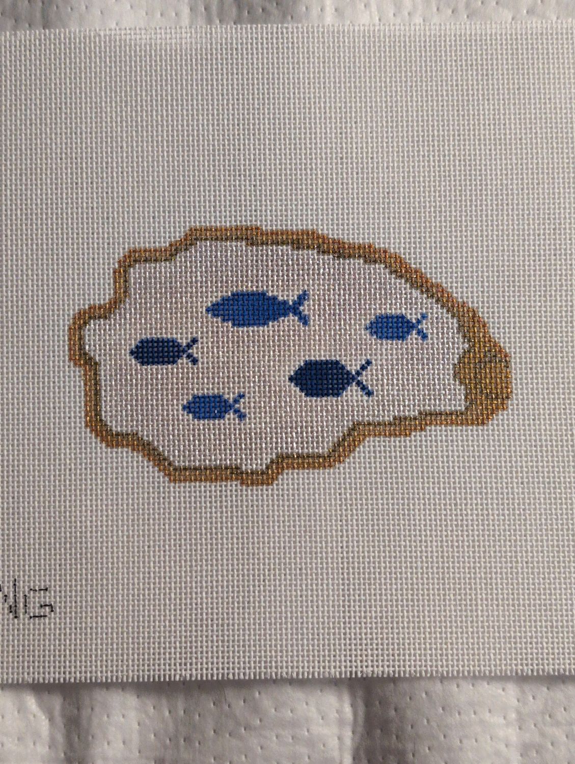 School of Fish Oyster Shell