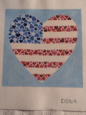 American Flag Heart