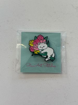 Tulip Cat Needle Minder from StewArt Stitches