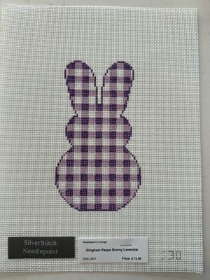 Gingham Peeps Bunny Lavendar