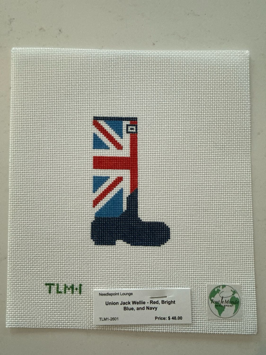 Union Jack Wellie - Red, Bright Blue, and Navy