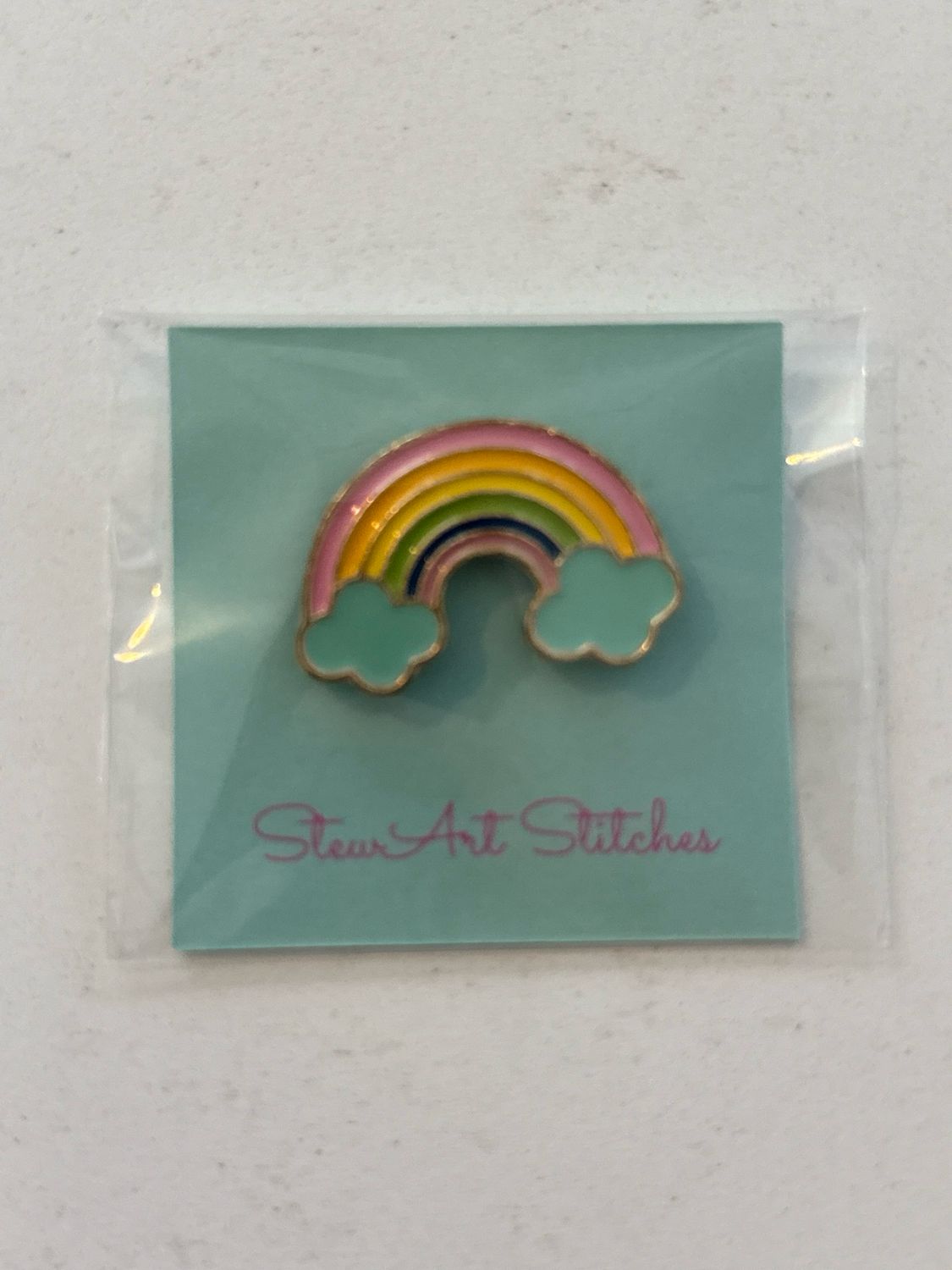 Light Rainbow Needle Minder from StewArt Stitches