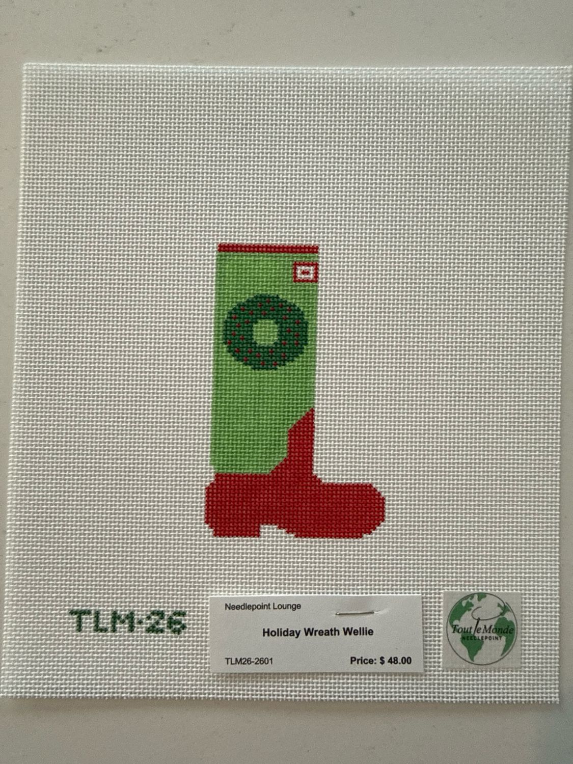 Holiday Wreath Wellie