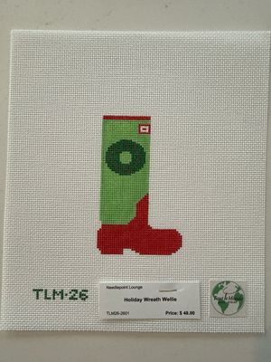 Holiday Wreath Wellie