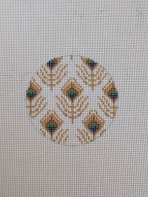 Peacock Feathers Round