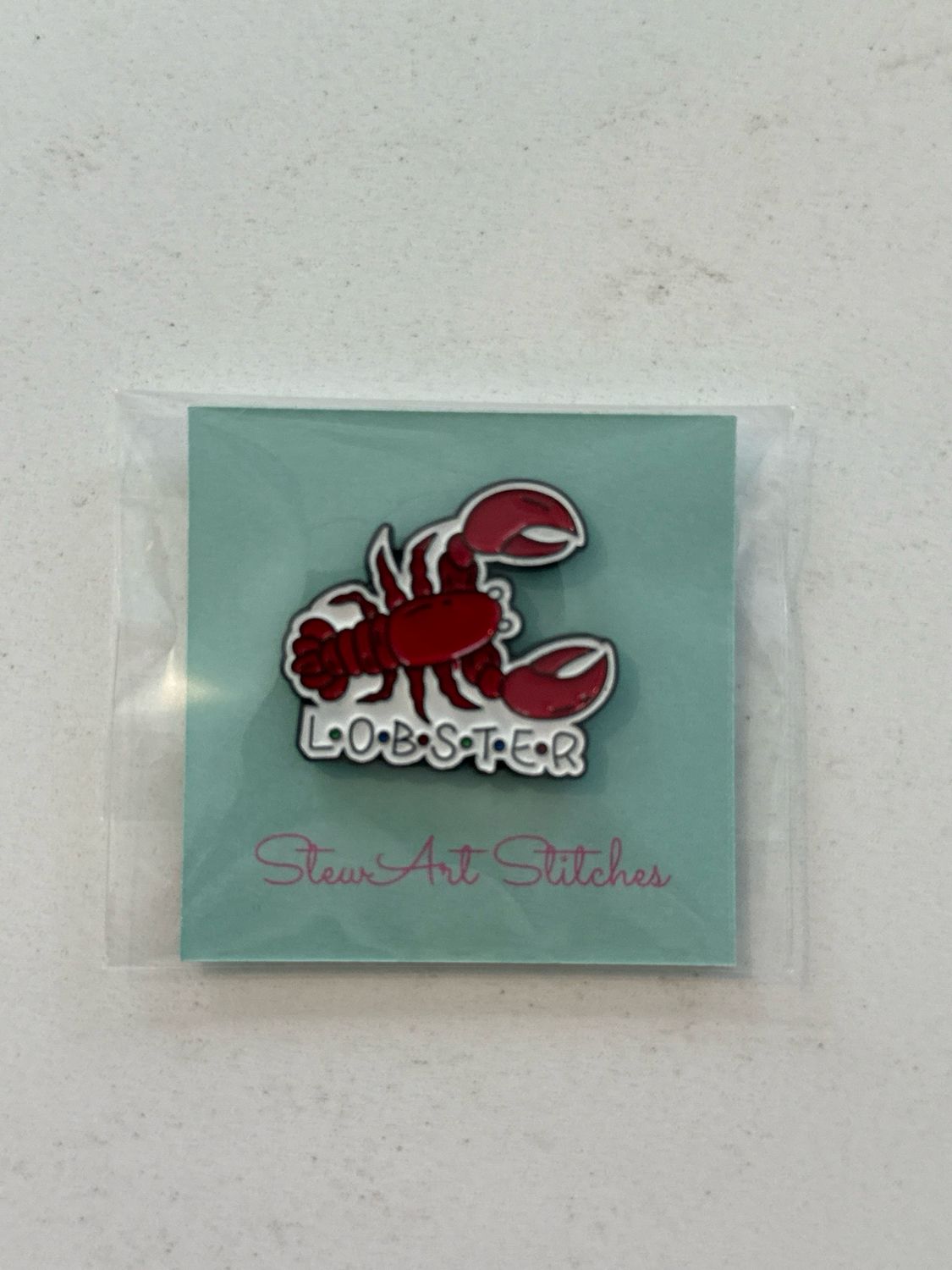 Lobster Needle Minder from StewArt Stitches